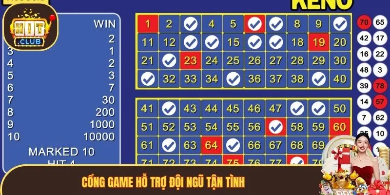 Cổng game hỗ trợ đội ngũ tận tình