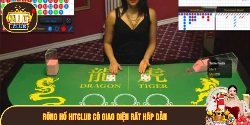 Rồng Hổ Hitclub có giao diện rất hấp dẫn